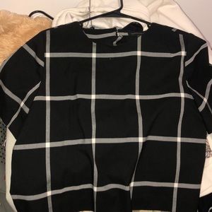 black and white banana republic top